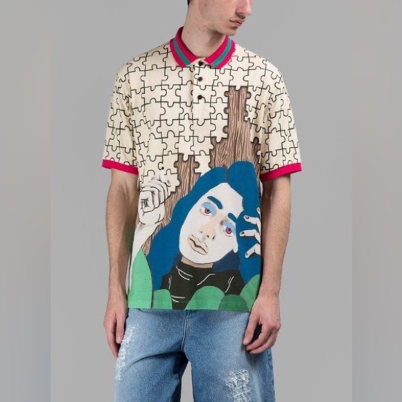JW ANDERSON Other - JW ANDERSON men’s polo shirt puzzle piece cigarette smoker 2017 small unisex